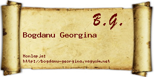 Bogdanu Georgina névjegykártya